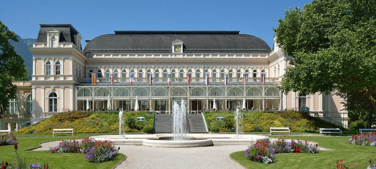 The congress and theatre house in the spa park of Bad Ischl